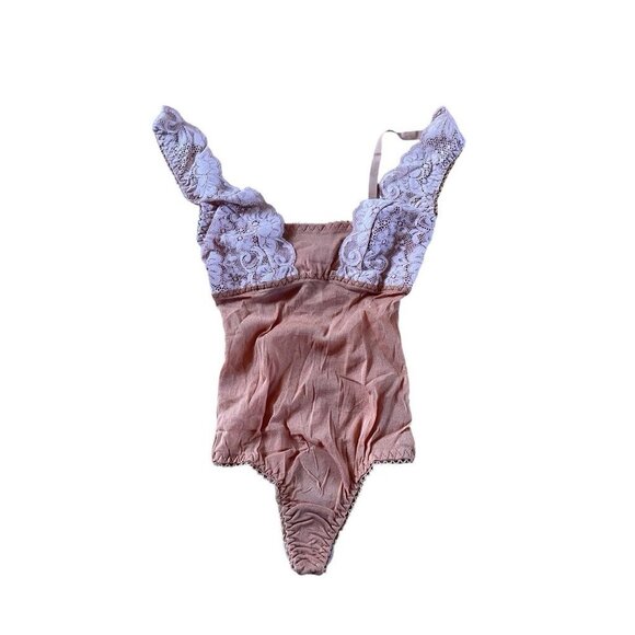 WE ARE HAH U UP free people Bodysuit Bundle Blue Brown - XS - NWT - Picture 5 of 12